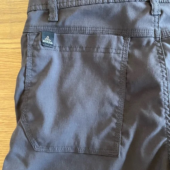 Prana Zion Stretch Outdoor/Hiking Shorts Adjustable Waist Gray Mens XS - Picture 10 of 13